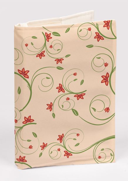 Kitap Kılıfı - Çiçekli Desen (XS)