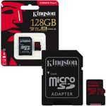 Kingston 128Gb Mıcrosdxc Canvas React 100R/80W U3 Uhs-I V30 A1 Card + Sd Adaptör Sdcr/128Gb