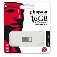 Kingston 16Gb Dtmicro Usb 3.1/3.0 Metal (Okuma 100Mb/S) Dtmc3/16Gb