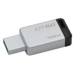 Kingston 128Gb Usb 3.1 Gen1(Usb3.0) Datatraveler 50 (Metal/Siyah) Dt50/128Gb