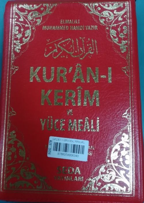 Hafız Boy Kılıflı  Kur'an-ı Kerim Meali  Kod (078)