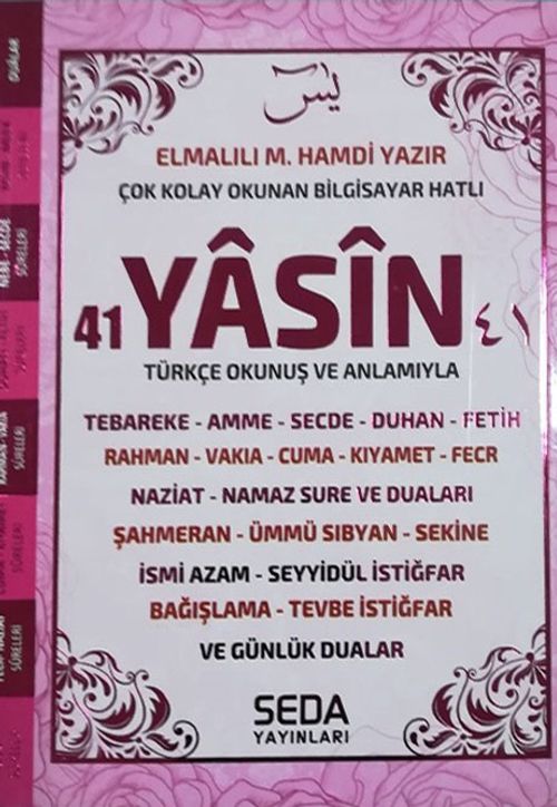 41 Yasin Orta Boy Pembe Renkli Kod(189)