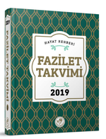 Fazilet Takvimi 2019 Yurtiçi 5. Bölge