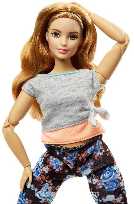 Barbie Sonsuz Hareket  Kıvrımlı Kumral Saçlı (FTG81)