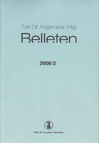 Türk Dili Araştırmaları Yıllığı Belleten 2008 / 2