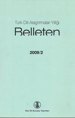 Türk Dili Araştırmaları Yıllığı Belleten 2009 / 2