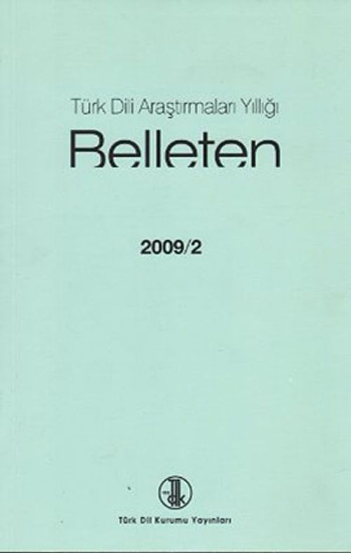 Türk Dili Araştırmaları Yıllığı Belleten 2009 / 2