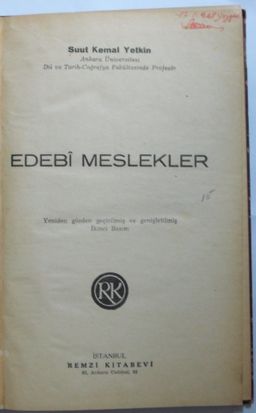 Edebi Meslekler (Kod: 6-I-3)