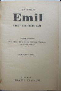 Emil Yahut Terbiyeye Dair (Kod:6-I-1)