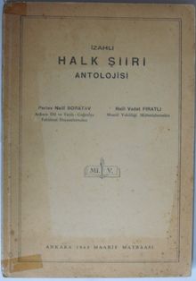 İzahlı Halk Şiiri Antolojisi (Kod:6-I-4)