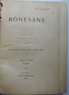 Rönesans (Kod:6-I-5)