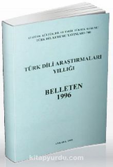 Türk Dili Araştırmaları Yıllığı Belleten 1996