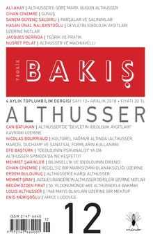 Teorik Bakış 4 Aylık Toplumbilim Dergisi Sayı:12 Aralık 2018