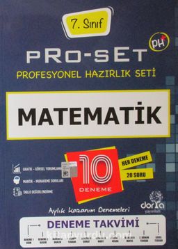 7. Sınıf Pro-Set Matematik Denemeleri 10 Deneme