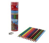 Faber 12 Renk Metal Tüp Kuru Boya Kalemi (3116512)