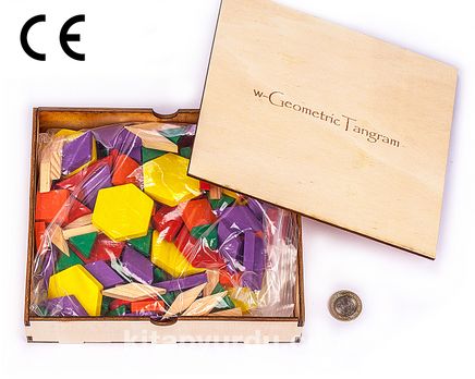 Montessori Ahşap Zeka Oyunları / w-Geometric Tangram