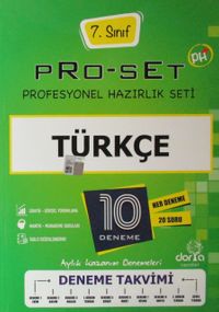 7. Sınıf Pro-Set Türkçe Denemeleri 25 Deneme