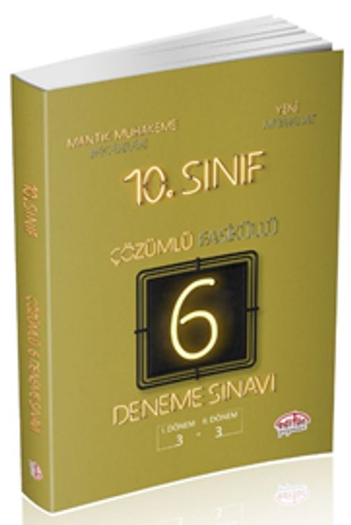10. Sınıf Çözümlü 6 Deneme (3+3) Sınavı