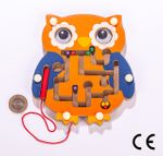 Montessori Ahşap Zeka Oyunları / w-Owl Maze