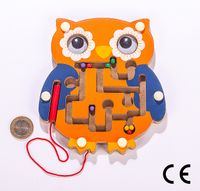 Montessori Ahşap Zeka Oyunları / w-Owl Maze