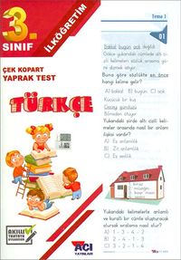 3. Sınıf Türkçe Çek Kopart Yaprak Test