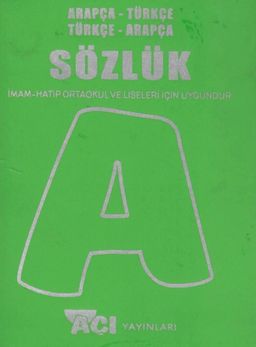 Arapça - Türkçe Sözlük