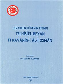 Telhisü'l-Beyan Fi Kavanin-i Al-i Osman