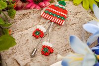 Miyuki Bere ve Eldiven Broş Kırmızı (Miyuki 101)