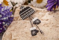 Miyuki Bere ve Eldiven Broş Siyah (Miyuki 102)