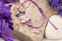 Miyuki Frida Bileklik Orta Boy Mor (Miyuki 304)