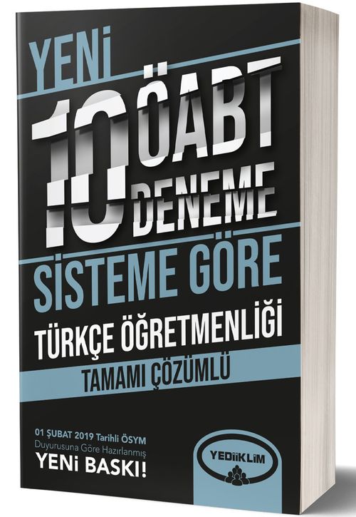 Türkçe Öğretmenliği Tamamı Çözümlü 10 Deneme (75 Soruluk Yeni Sisteme Göre)