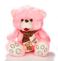 Atkılı Peluş Ayıcık Müzikli (883446) (Pembe)