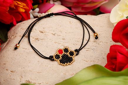 Miyuki Pati Bileklik Siyah (Miyuki 207)