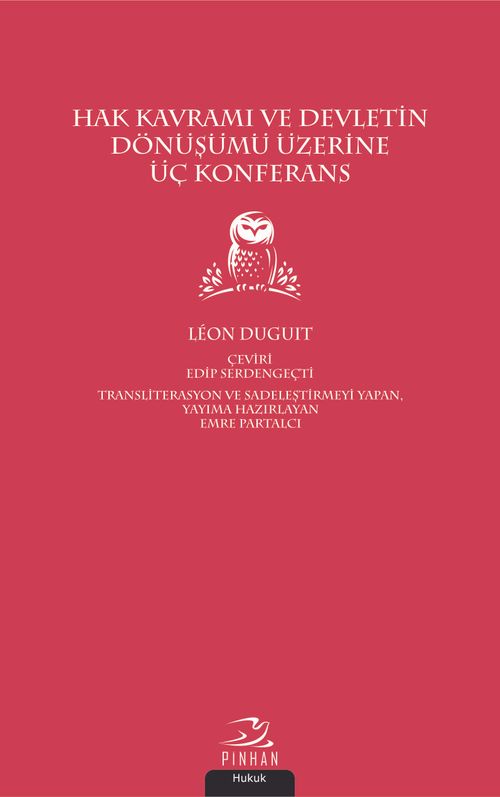 Hak Kavramı ve Devletin Dönüşümü Üzerine Üç Konferans