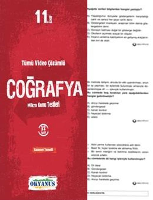 11. Sınıf Coğrafya Çek Kopar Testi