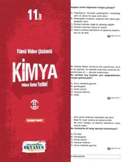 11. Sınıf Kimya Çek Kopar Testi