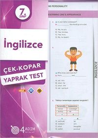 7. Sınıf İngilizce Yaprak Test