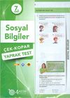 7. Sınıf Sosyal Bilgiler &Ccedil;ek Kopar Yaprak Test
