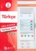 7. Sınıf Türkçe Çek Kopar Yaprak Test