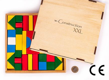 Montessori Bookinzi Ahşap Zeka Oyunları / w-Construction (XXL)