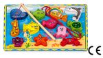 Montessori Ahşap Zeka Oyunları / w-Magnetic Fishing 4 (İpe dizmeli)