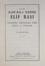 Tam Kur'an-ı Kerim Elif Bası & Namazda Okunacak Bazı Sure ve Dualar