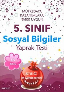 5. Sınıf Sosyal Bilgiler Yaprak Testi