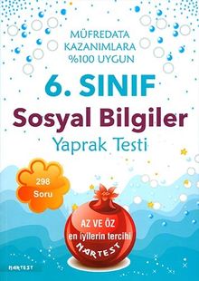 6. Sınıf Sosyal Bilgiler Yaprak Testi