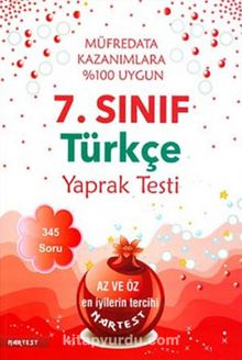 7. Sınıf Türkçe Yaprak Testi - Kolektif