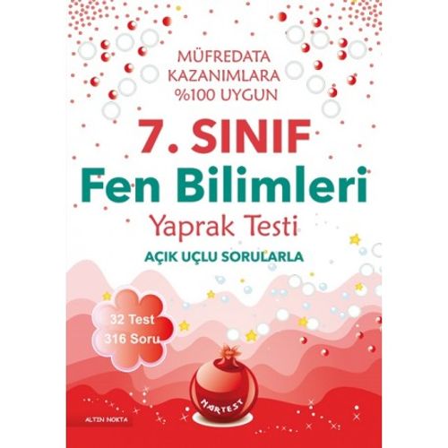 7. Sınıf Fen Bilimleri Yaprak Testi