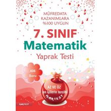 7. Sınıf Matematik Yaprak Testi