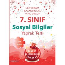 7. Sınıf Sosyal Bilgiler Yaprak Testi