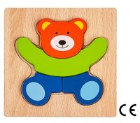 Montessori Ahşap Zeka Oyunları / w-Basic Parts BEAR