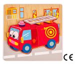 Montessori Ahşap Zeka Oyunları / w-Basic Parts FIRE ENGINE 